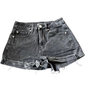 Garage Black High-Waisted "Mom" Denim Shorts | Size 01/25
